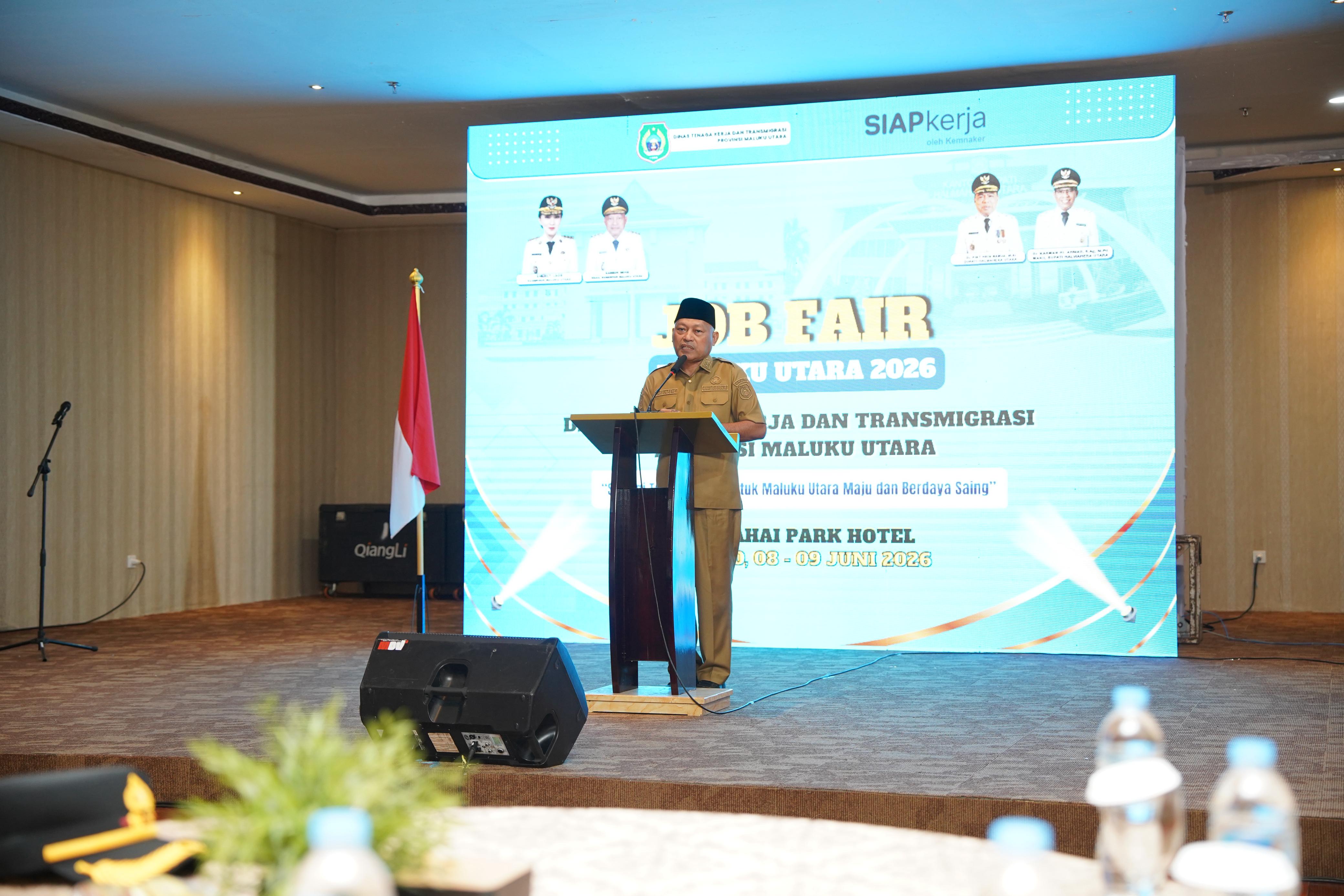 Malut Job Fair 2026 Resmi Dibuka di Tobelo, 3.000 Lowongan Kerja Dari 22 Perusahan Siap Diperebutkan